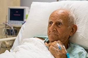 Elder patient at Hospital